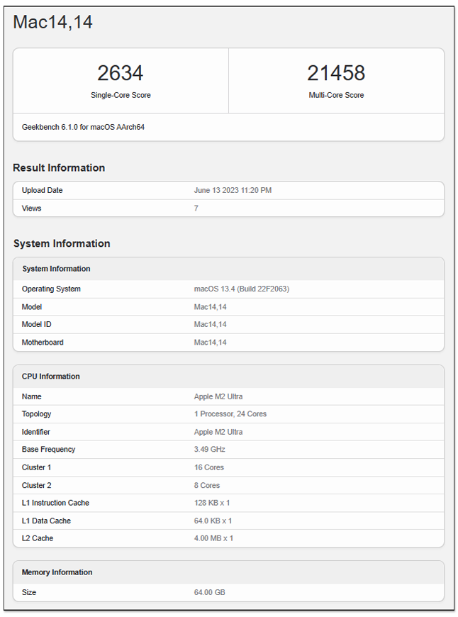 搭載 M2 Ultra 的 Mac Pro 雖然貴 M2 Studio 很多,但最新跑分數據顯示效能表現相同 - 電腦王阿達 搭載 M2 Ultra 的 Mac Pro 雖然貴 M2 Studio 很多,但最新跑分數據顯示效能表現相同 - 電腦王阿達