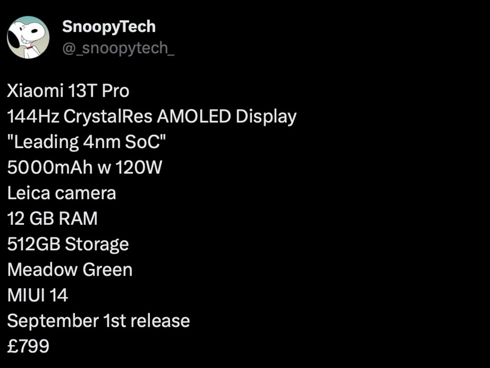 小米 Xiaomi 13T 與 Xiaomi 13T Pro 規格洩露,螢幕更新率比 Xiaomi 13 Ultra 更快!謠傳將在這時候發表 - 電腦王阿達 小米 Xiaomi 13T 與 Xiaomi 13T Pro 規格洩露,螢幕更新率比 Xiaomi 13 Ultra 更快!謠傳將在這時候發表 - 電腦王阿達
