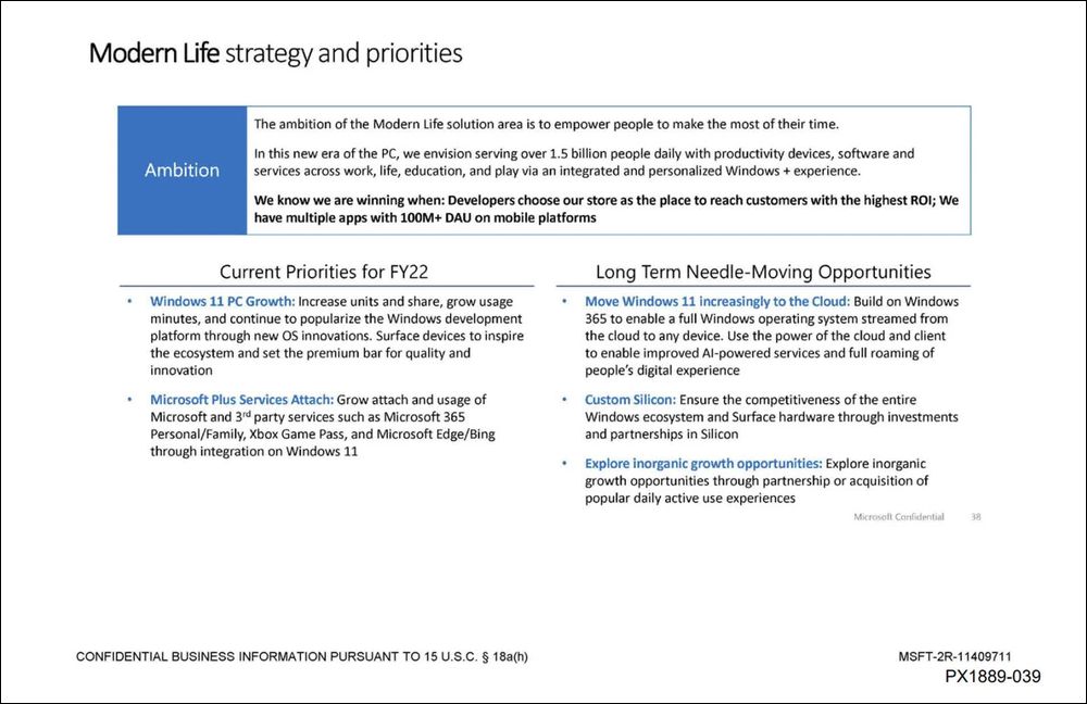 微軟內部文件因聽證會曝光,顯示 Windows 11 預計採用完全雲端化的訂閱模式 - 電腦王阿達 微軟內部文件因聽證會曝光,顯示 Windows 11 預計採用完全雲端化的訂閱模式 - 電腦王阿達