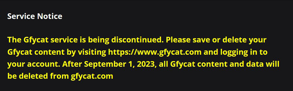 GIF 平台 Gfycat 即將關閉服務,別忘了盡快備份 - 電腦王阿達 GIF 平台 Gfycat 即將關閉服務,別忘了盡快備份 - 電腦王阿達