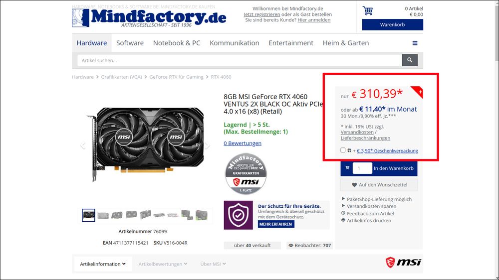 NVIDIA RTX 4060 破盤?德國 Mindfactory 上架不到一週手刀降價 - 電腦王阿達 NVIDIA RTX 4060 破盤?德國 Mindfactory 上架不到一週手刀降價 - 電腦王阿達