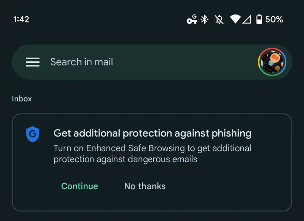 Google 開始用 Gmail 催促用戶啟用安全瀏覽強化防護功能 - 電腦王阿達