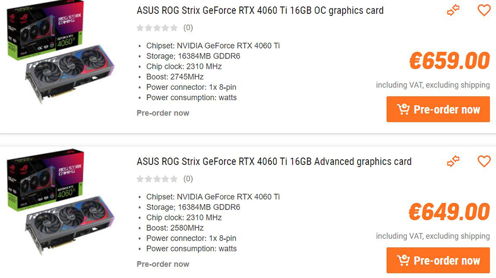 外媒發現華碩最新推出的 RTX 4060 Ti 16GB 顯卡,竟然比一些 RTX 4070 還貴 - 電腦王阿達 外媒發現華碩最新推出的 RTX 4060 Ti 16GB 顯卡,竟然比一些 RTX 4070 還貴 - 電腦王阿達