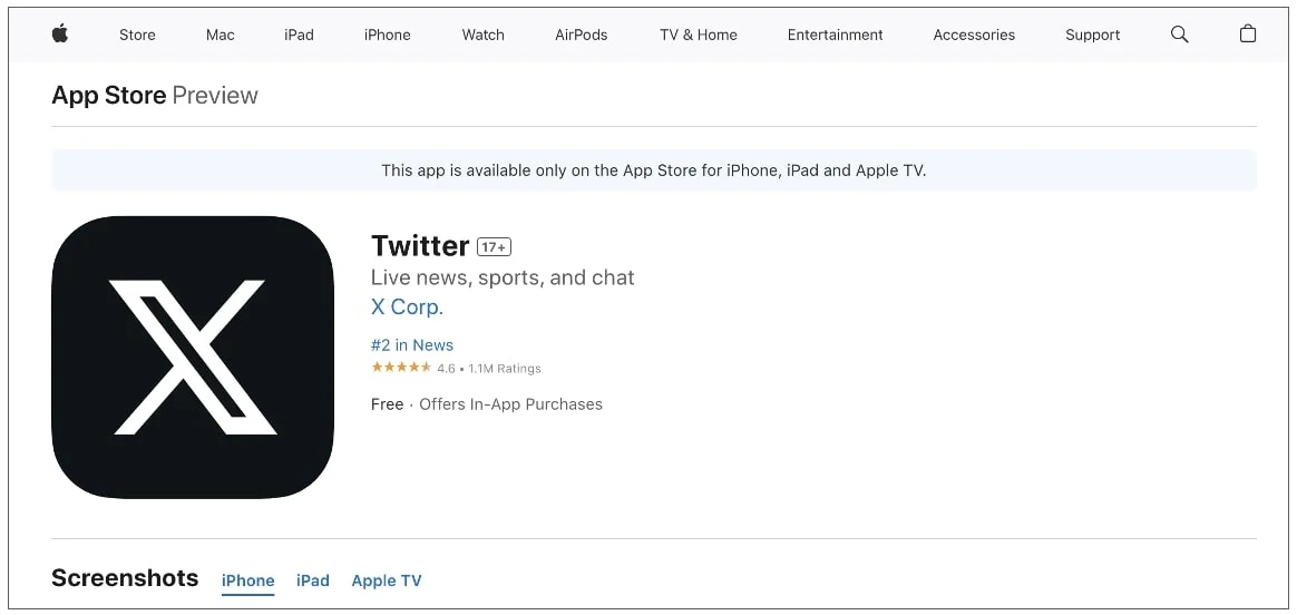 Twitter 想把 iOS 應用程式的名字也改成 X,但被 Apple 拒絕了 - 電腦王阿達 Twitter 想把 iOS 應用程式的名字也改成 X,但被 Apple 拒絕了 - 電腦王阿達