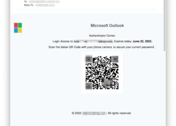 國外發現近期出現大量 QRCode 新型釣魚郵件來誘騙用戶掃描，並規避信箱的安全機制