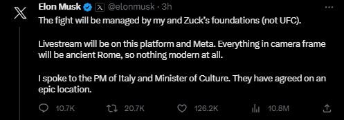 伊隆·馬斯克(Elon Musk)與馬克·祖克柏(Mark Zuckerberg)的決鬥居然要在這裡舉行? - 電腦王阿達 伊隆·馬斯克(Elon Musk)與馬克·祖克柏(Mark Zuckerberg)的決鬥居然要在這裡舉行? - 電腦王阿達