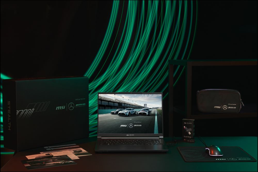 MSI與Mercedes-AMG攜手打造限量版聯名筆電「Stealth 16 Mercedes-AMG Motorsport」,即日起開放預購 - 電腦王阿達 MSI與Mercedes-AMG攜手打造限量版聯名筆電「Stealth 16 Mercedes-AMG Motorsport」,即日起開放預購 - 電腦王阿達
