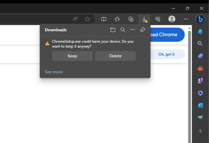 Microsoft Edge 被人發現將 Chrome 安裝檔判定成「潛在有害應用」,不過應該是意外 - 電腦王阿達 Microsoft Edge 被人發現將 Chrome 安裝檔判定成「潛在有害應用」,不過應該是意外 - 電腦王阿達