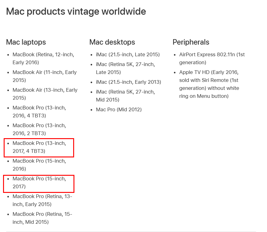 Touch Bar 版本的 2017 年 MacBook Pro ,現也已被列為過時產品 - 電腦王阿達 Touch Bar 版本的 2017 年 MacBook Pro ,現也已被列為過時產品 - 電腦王阿達