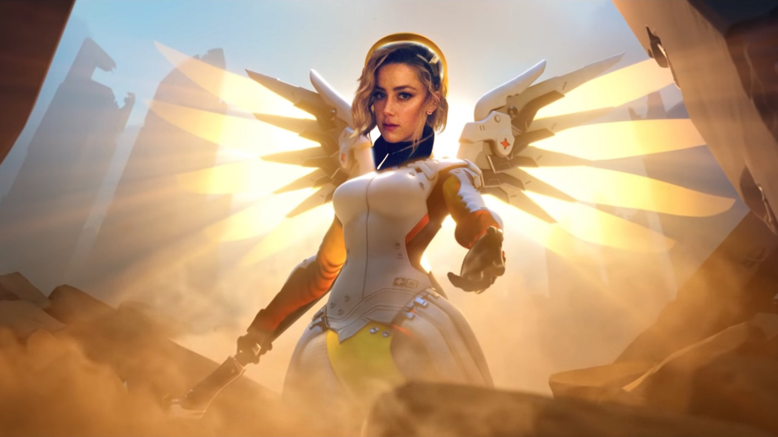強尼戴普前妻安柏·赫德曾應馬斯克要求cosplay鬥陣特攻的慈悲Mercy - 電腦王阿達 強尼戴普前妻安柏·赫德曾應馬斯克要求cosplay鬥陣特攻的慈悲Mercy - 電腦王阿達