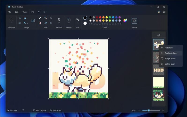 小畫家又更新,微軟在 Windows 11 測試版中加入圖層與 PNG 透明支援 - 電腦王阿達 小畫家又更新,微軟在 Windows 11 測試版中加入圖層與 PNG 透明支援 - 電腦王阿達