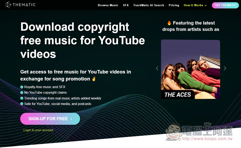 THEMATIC 提供大量免版權配樂、音效，可免費用於 YouTube、社群平台等 - 電腦王阿達