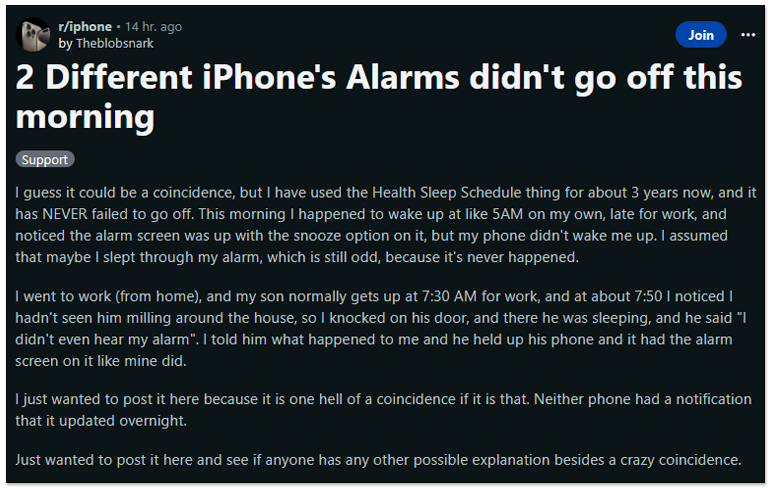 需要靠鬧鐘叫醒的人注意！多位網友反應 iPhone 半夜會自動暫時關機，導致鬧鐘沒響 - 電腦王阿達