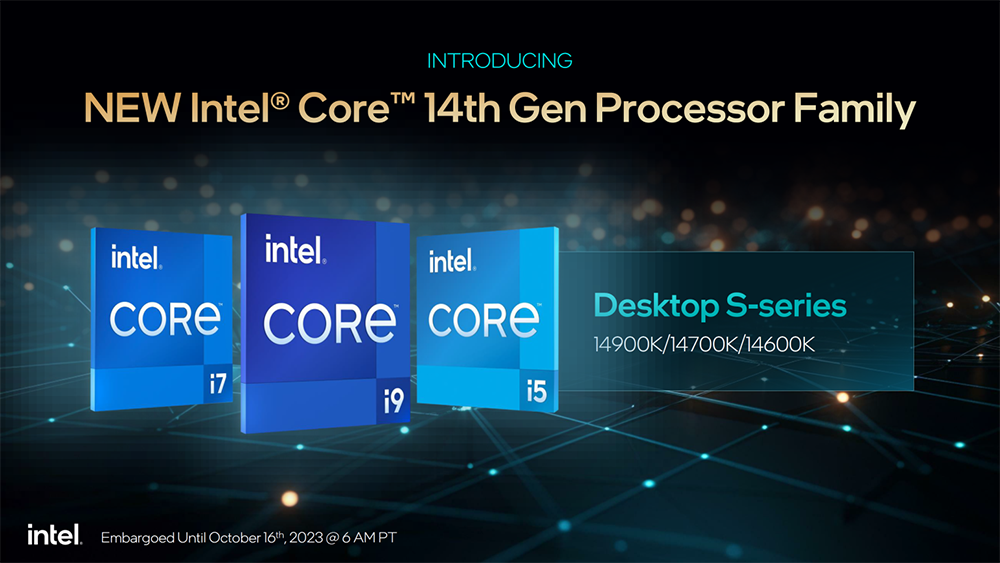 不漲價！Intel 正式推出第 14 代桌上型處理器，售價一樣但效能更強 - 電腦王阿達