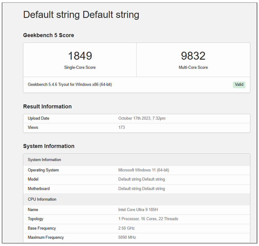 Intel Core Ultra 9 185H 首次現身 Geekbench,具有 16 核心和 5.1GHz 時脈 - 電腦王阿達 Intel Core Ultra 9 185H 首次現身 Geekbench,具有 16 核心和 5.1GHz 時脈 - 電腦王阿達