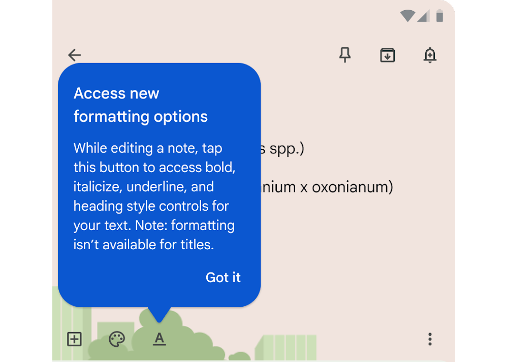 Google Keep 全面加入 RTF 多文字格式支援 Google Keep 全面加入 RTF 多文字格式支援