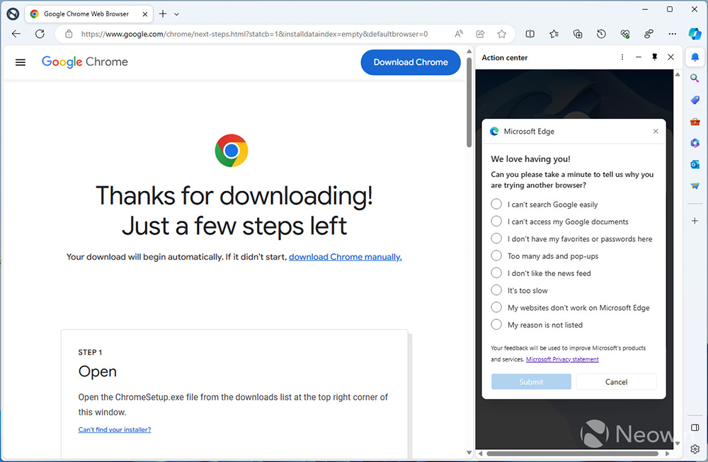 哪招?微軟在你裝 Chrome 前希望告訴他「為什麼!!」 - 電腦王阿達 哪招?微軟在你裝 Chrome 前希望告訴他「為什麼!!」 - 電腦王阿達