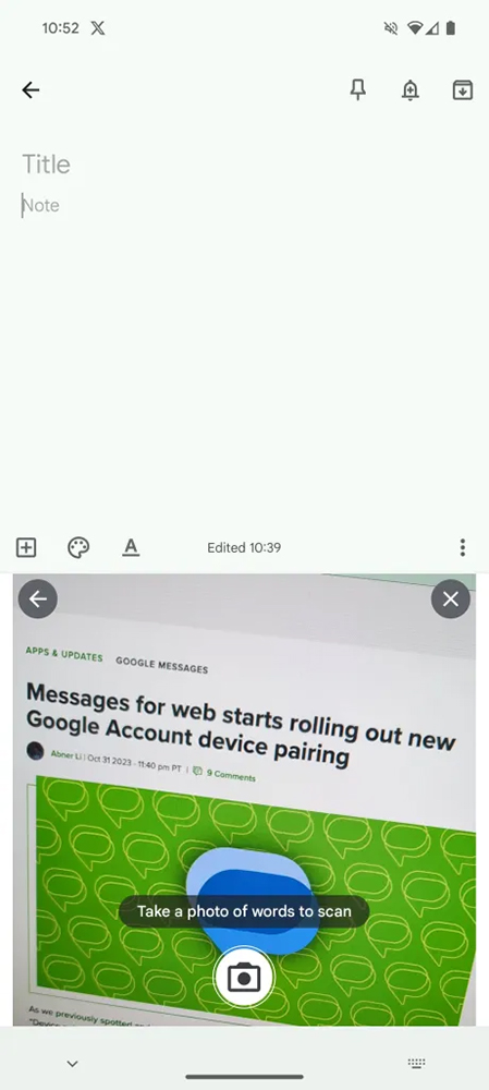 Google 被爆 Gboard 輸入法將獲拍照掃描文字 OCR 智慧鏡頭功能 - 電腦王阿達 Google 被爆 Gboard 輸入法將獲拍照掃描文字 OCR 智慧鏡頭功能 - 電腦王阿達