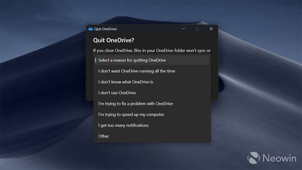 Windows 將強制在關閉 OneDrive 之前完成問券調查 - 電腦王阿達