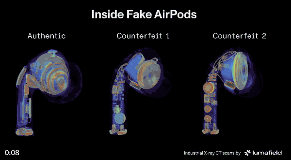 透視真假 AirPods Pro 斷層掃描比一比,自知空氣太多還加重處理 - 電腦王阿達 透視真假 AirPods Pro 斷層掃描比一比,自知空氣太多還加重處理 - 電腦王阿達