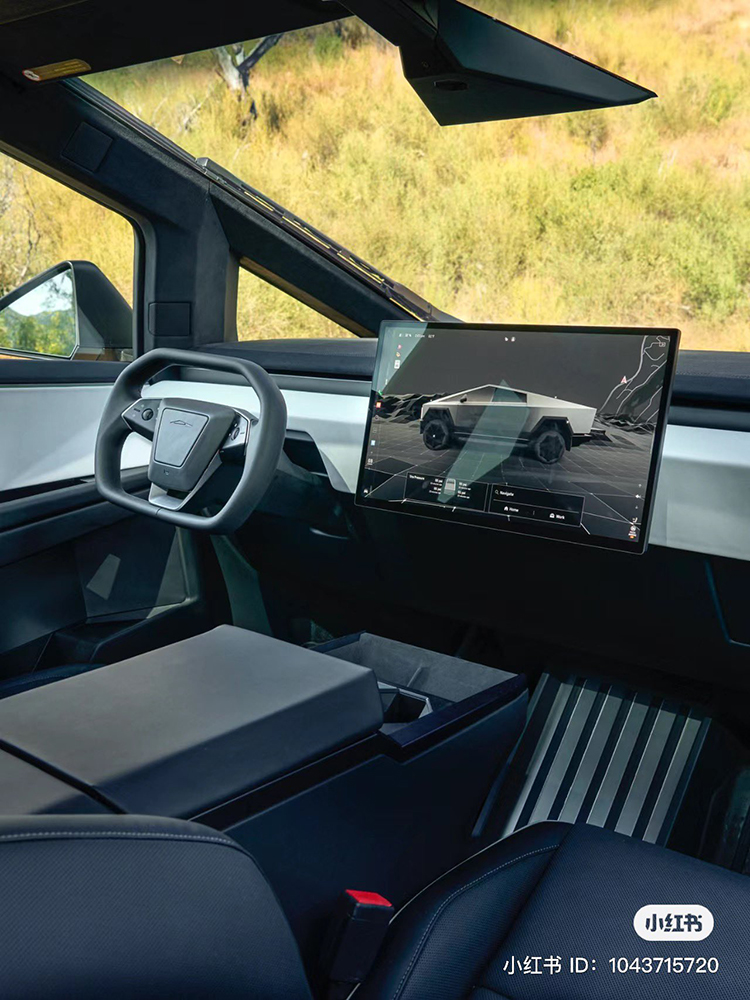 Tesla Cybertruck 內裝與前置物箱實拍照全面曝光 - 電腦王阿達 Tesla Cybertruck 內裝與前置物箱實拍照全面曝光 - 電腦王阿達