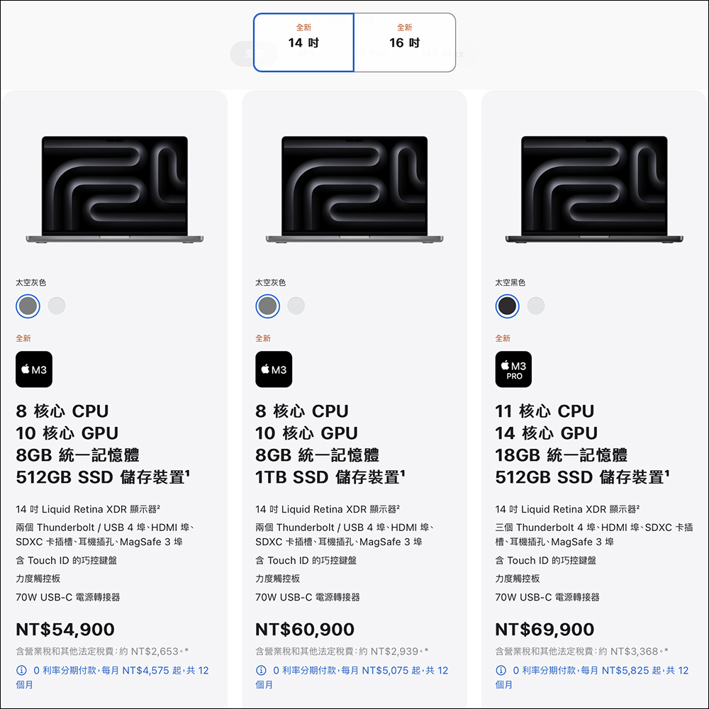 全新 M3 MacBook Pro、iMac 通過 NCC 認證,有望於近期在台開賣 - 電腦王阿達 全新 M3 MacBook Pro、iMac 通過 NCC 認證,有望於近期在台開賣 - 電腦王阿達