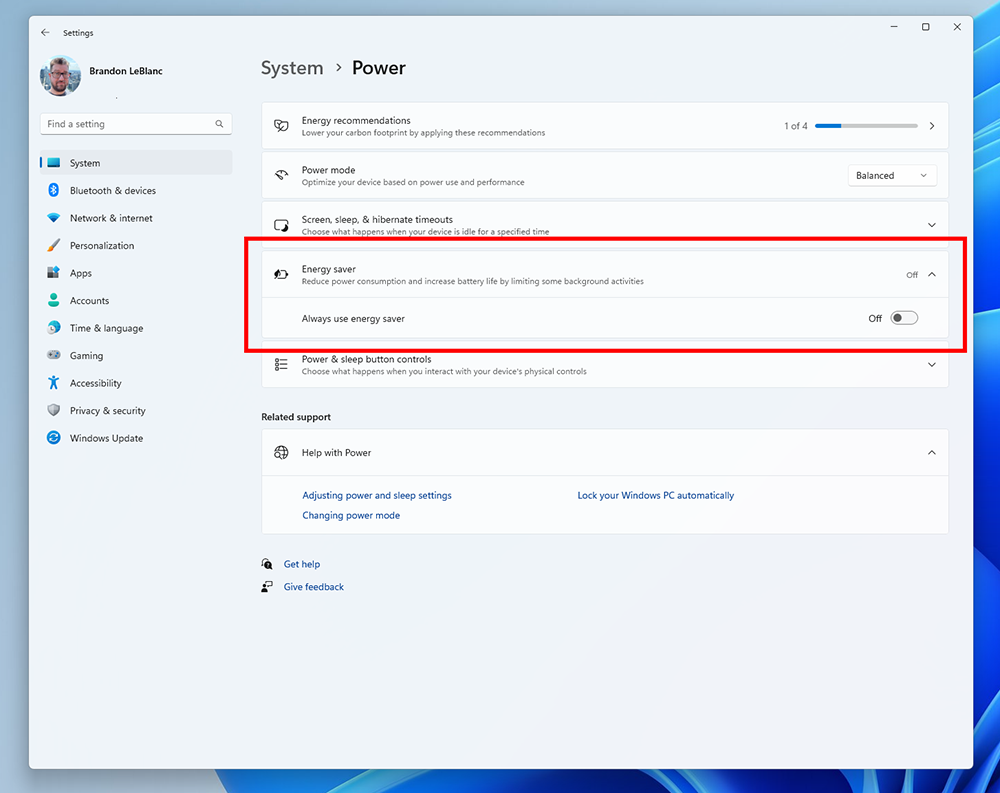 老覺得 Windows 11 筆電很快沒電嗎?微軟正在測試全新的「省電模式」將能更有效延長電池續航力 - 電腦王阿達 老覺得 Windows 11 筆電很快沒電嗎?微軟正在測試全新的「省電模式」將能更有效延長電池續航力 - 電腦王阿達