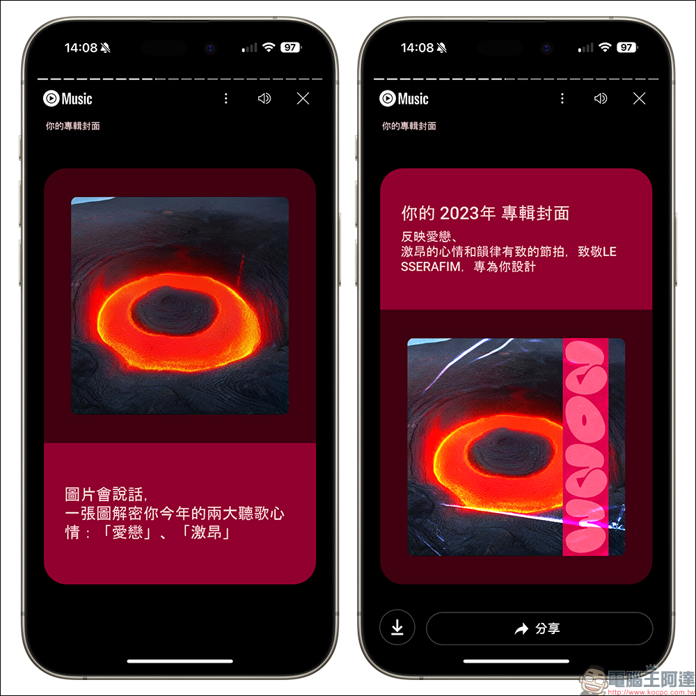 YouTube Music 2023 年度回顧揭曉,快來看看自己今年最愛歌曲和歌手是誰 - 電腦王阿達 YouTube Music 2023 年度回顧揭曉,快來看看自己今年最愛歌曲和歌手是誰 - 電腦王阿達
