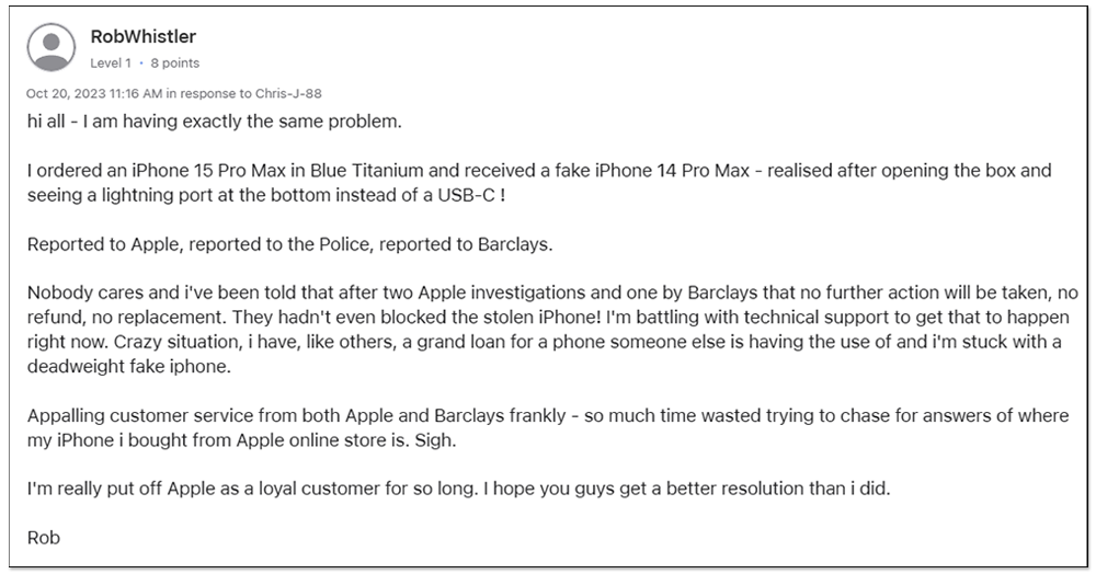 國外多位網友發生官網買 iPhone 15 Pro Max 卻收到假貨或型號不對事件,疑似是快遞公司偷掉包 - 電腦王阿達 國外多位網友發生官網買 iPhone 15 Pro Max 卻收到假貨或型號不對事件,疑似是快遞公司偷掉包 - 電腦王阿達