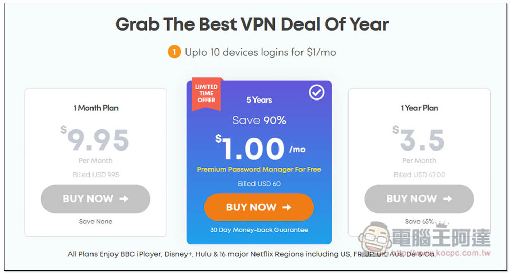 最後機會獲得 VPN 超優惠終身價格!只需 54 美金(附折扣碼) - 電腦王阿達 最後機會獲得 VPN 超優惠終身價格!只需 54 美金(附折扣碼) - 電腦王阿達