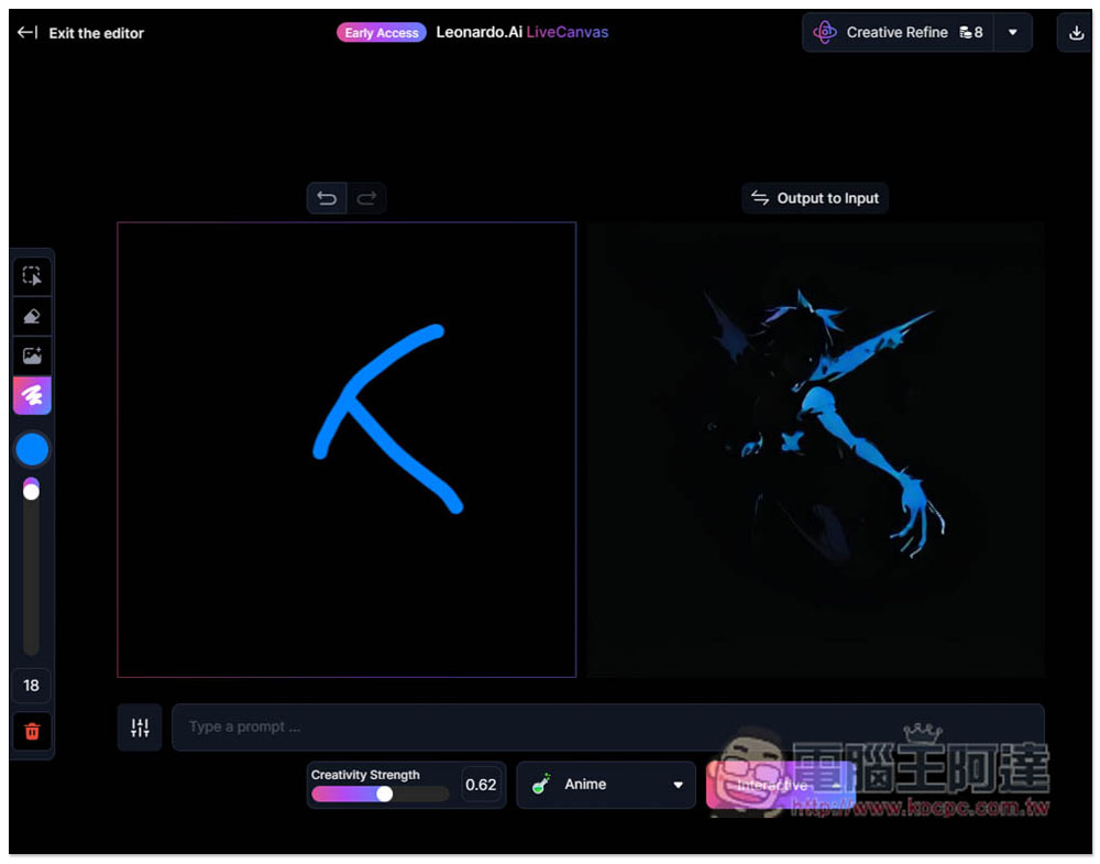 Leonardo.AI LiveCanvas 你畫什麼就會實時生成的 AI 繪圖工具,提供多種圖片風格選擇 - 電腦王阿達 Leonardo.AI LiveCanvas 你畫什麼就會實時生成的 AI 繪圖工具,提供多種圖片風格選擇 - 電腦王阿達