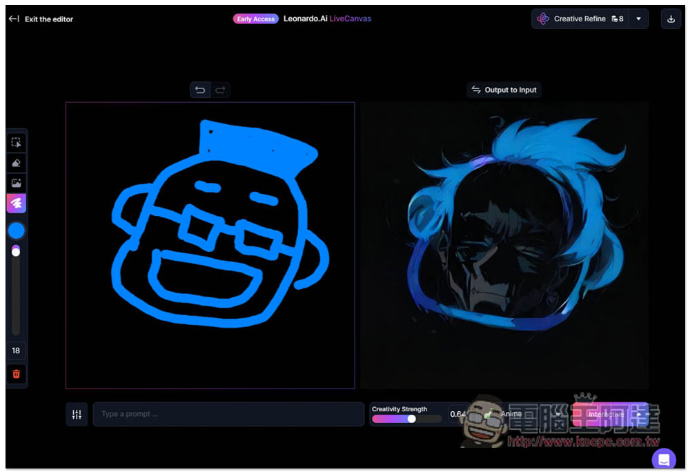 Leonardo.AI LiveCanvas 你畫什麼就會實時生成的 AI 繪圖工具,提供多種圖片風格選擇 - 電腦王阿達 Leonardo.AI LiveCanvas 你畫什麼就會實時生成的 AI 繪圖工具,提供多種圖片風格選擇 - 電腦王阿達
