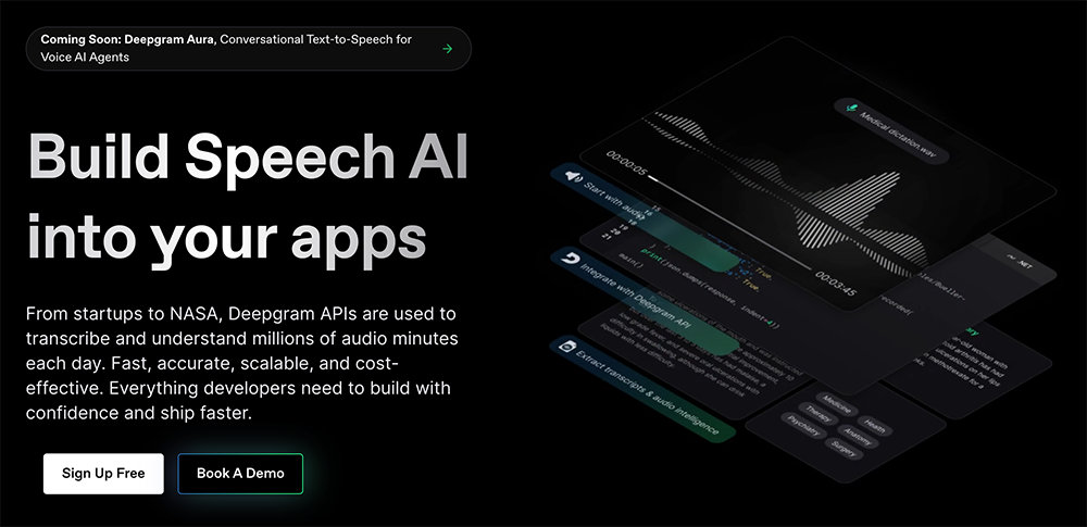 AI 語音客服的新境界，Deepgram Aura 示範真假難辨反應極快的語音對話功能 - 電腦王阿達