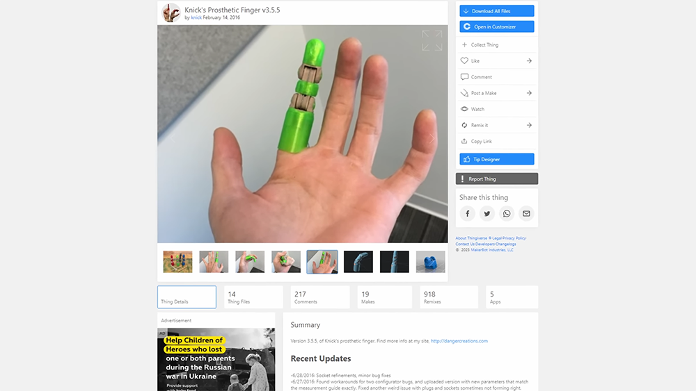 國外 YouTuber 用 3D 列印,為自己斷指製作出賽博龐克風格的手指義肢 - 電腦王阿達 國外 YouTuber 用 3D 列印,為自己斷指製作出賽博龐克風格的手指義肢 - 電腦王阿達