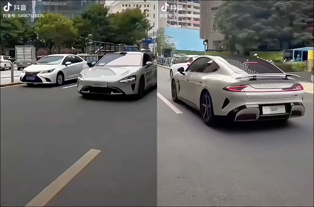 小米 SU7 實車諜照曝光!搭載電動升降尾翼,無偽裝現蹤街頭 - 電腦王阿達 小米 SU7 實車諜照曝光!搭載電動升降尾翼,無偽裝現蹤街頭 - 電腦王阿達