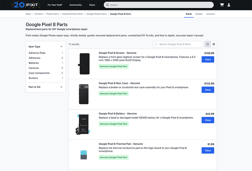 Pixel 8 系列「你也可以修」,Google 與 iFixit 合作的 DIY 維修服務正式上線 - 電腦王阿達 Pixel 8 系列「你也可以修」,Google 與 iFixit 合作的 DIY 維修服務正式上線 - 電腦王阿達