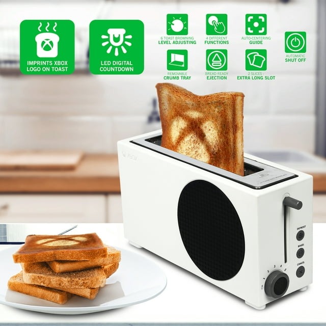 「Xbox Series S 烤麵包機」於美國Walmart上架 可烤出Xbox 的 Logo - 電腦王阿達