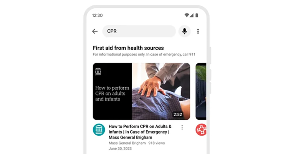 YouTube 將針對緊急救護類影片優先排序醫療機構的內容 YouTube 將針對緊急救護類影片優先排序醫療機構的內容