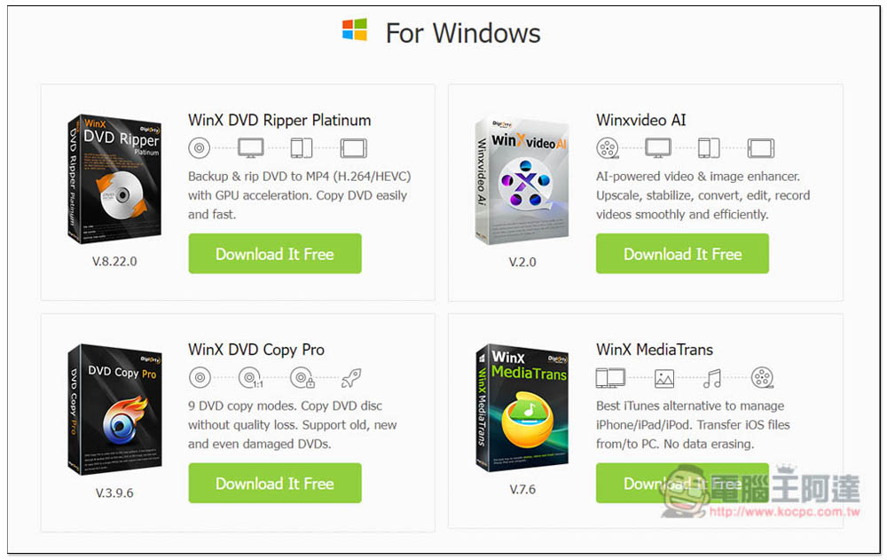 「Winxvideo AI」限免!內建 AI 影片和圖片提升,並提供轉檔、影音下載功能 - 電腦王阿達 「Winxvideo AI」限免!內建 AI 影片和圖片提升,並提供轉檔、影音下載功能 - 電腦王阿達