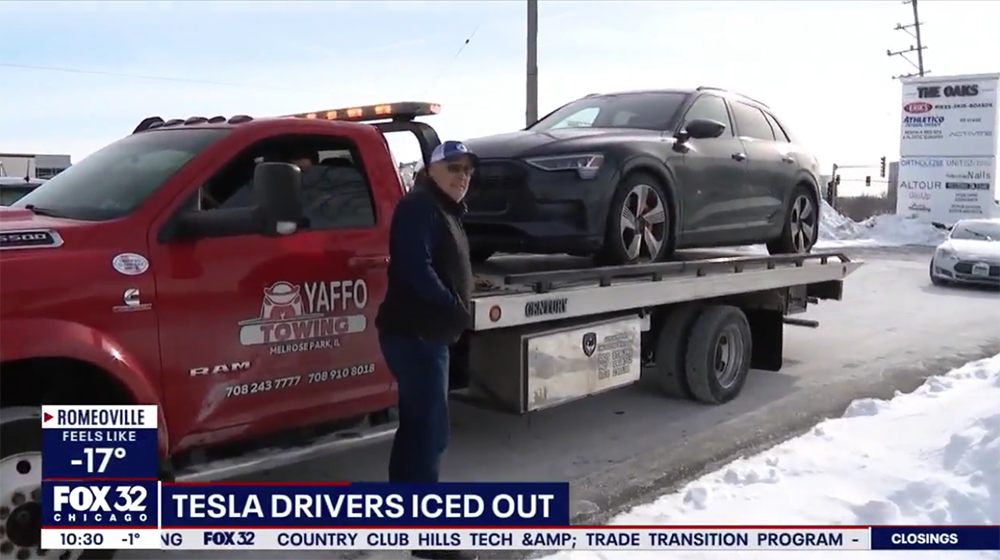 極端寒冷天氣導致 Tesla 無法充電,圍繞超充站形成「電動車墳場」奇景 - 電腦王阿達 極端寒冷天氣導致 Tesla 無法充電,圍繞超充站形成「電動車墳場」奇景 - 電腦王阿達