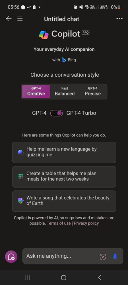 現在 iOS、Android 可以透過 Microsoft Edge 使用配備 GPT-4 Turbo 的 Copilot Pro - 電腦王阿達