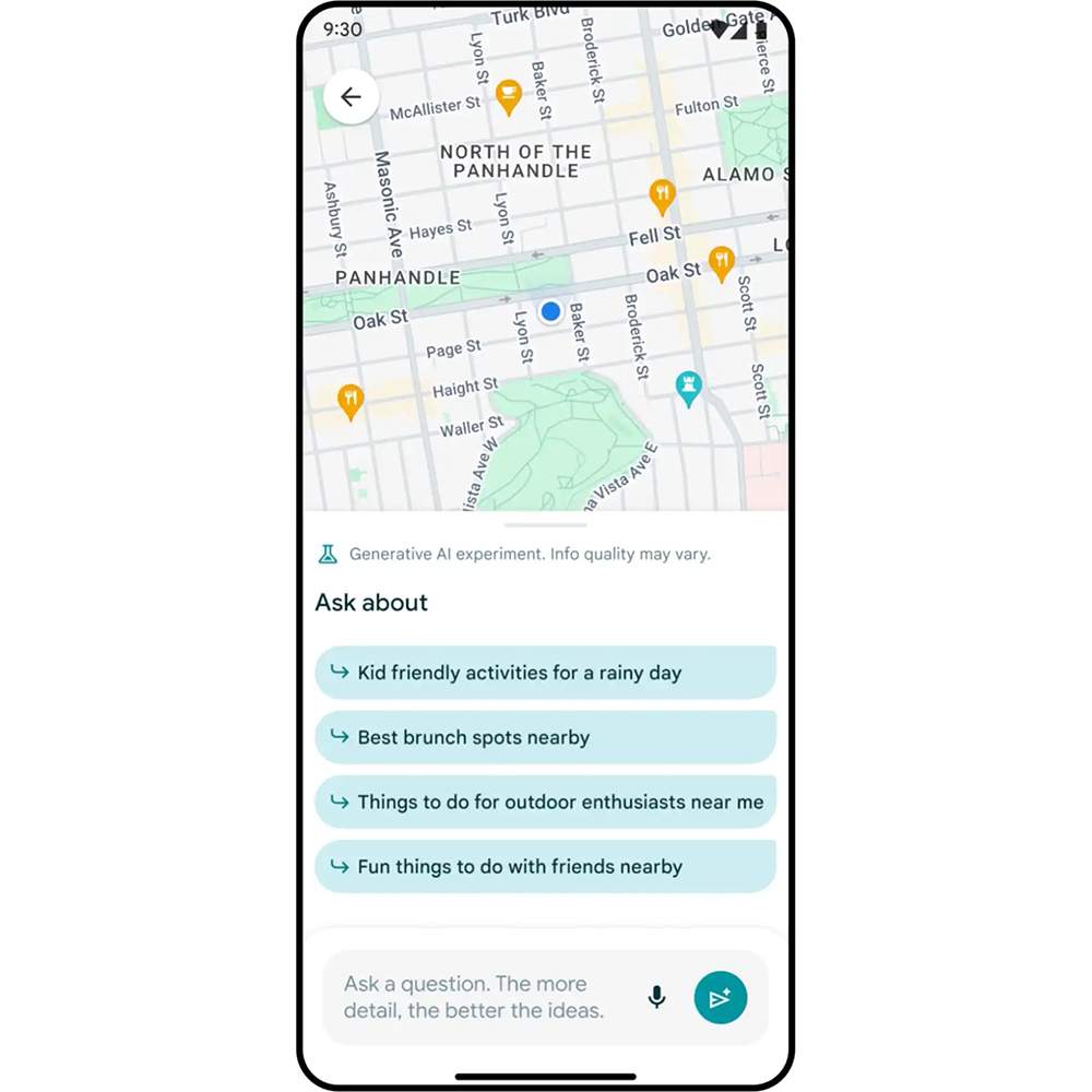 更健談的地圖服務,Google Maps 將導入生成式 AI 搜尋功能 - 電腦王阿達 更健談的地圖服務,Google Maps 將導入生成式 AI 搜尋功能 - 電腦王阿達