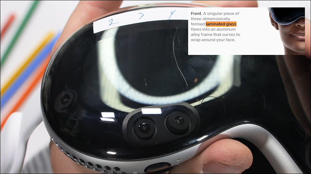 Apple Vision Pro 耐用度暴力測試,意外揭露維修費高達 800 美元的前方的「玻璃」蓋版,可能不是玻璃? - 電腦王阿達 Apple Vision Pro 耐用度暴力測試,意外揭露維修費高達 800 美元的前方的「玻璃」蓋版,可能不是玻璃? - 電腦王阿達