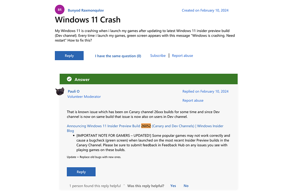 玩遊戲就死當 Windows 11 build 26052 爆災情,回復前一版本資料還會不見! - 電腦王阿達 玩遊戲就死當 Windows 11 build 26052 爆災情,回復前一版本資料還會不見! - 電腦王阿達