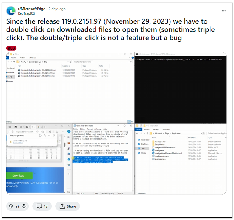 Microsoft Edge 每次下載完都需要點多次才能開啟檔案嗎?你不孤單,這是 Bug - 電腦王阿達 Microsoft Edge 每次下載完都需要點多次才能開啟檔案嗎?你不孤單,這是 Bug - 電腦王阿達