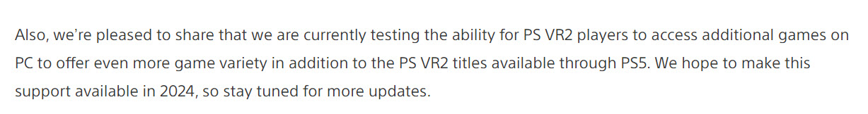 Sony公開PlayStation VR2 支援PC遊玩功能測試中 希望能於2024年實現 - 電腦王阿達