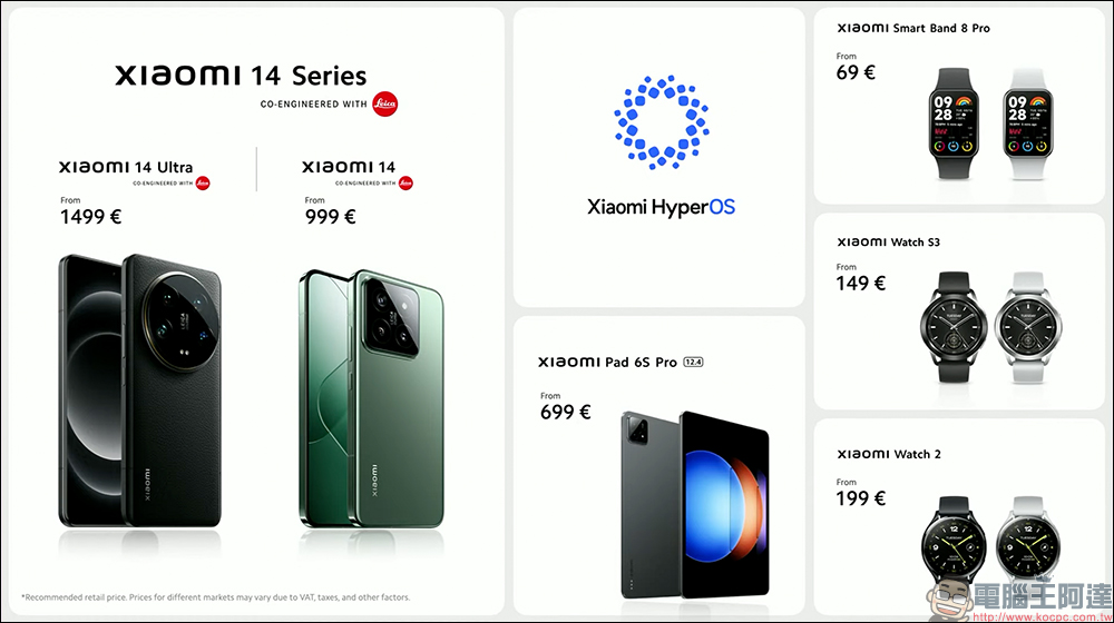小米 Xiaomi 14 Series 全球發表|Xiaomi 14 、 Xiaomi 14 Ultra 徠卡新旗艦來了! Xiaomi Pad 6S Pro 與多款智慧穿戴新品同步亮相 - 電腦王阿達 小米 Xiaomi 14 Series 全球發表|Xiaomi 14 、 Xiaomi 14 Ultra 徠卡新旗艦來了! Xiaomi Pad 6S Pro 與多款智慧穿戴新品同步亮相 - 電腦王阿達