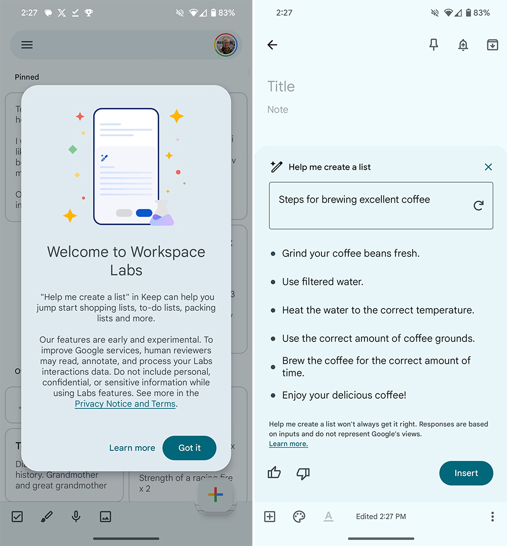 Google Keep 記事的 AI 清單建立功能現在擴展到更多用戶 - 電腦王阿達 Google Keep 記事的 AI 清單建立功能現在擴展到更多用戶 - 電腦王阿達