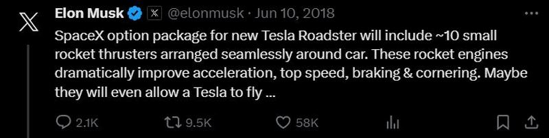 馬斯克宣布特斯拉電動超跑 Roadster 最新消息 預計明年正式開始發售 - 電腦王阿達 馬斯克宣布特斯拉電動超跑 Roadster 最新消息 預計明年正式開始發售 - 電腦王阿達