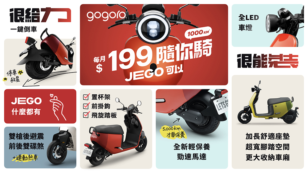 Gogoro 最入門電動車是「JEGO（這個）」：進一步解放極速，PBGN 綠牌也有雙電池可選了 - 電腦王阿達